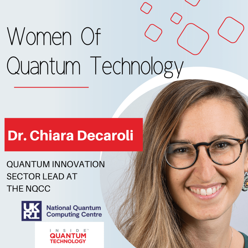 Dr. Chiara Decaroli of the UK's NQCC discusses her journey in quantum computing as well as ways to make the community more diverse.