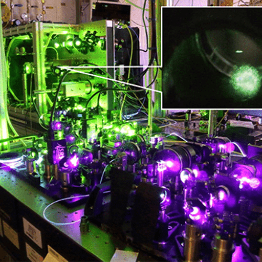 A ytterbium optical lattice clock at NMIJ, National Metrology Institute of Japan used to measure International Atomic Time (TAI)