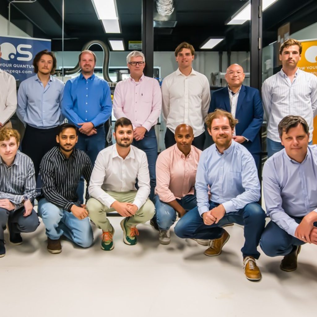 The Orange Quantum Systems team, whose company recently raised over 15 million euros for efficient chip testing.