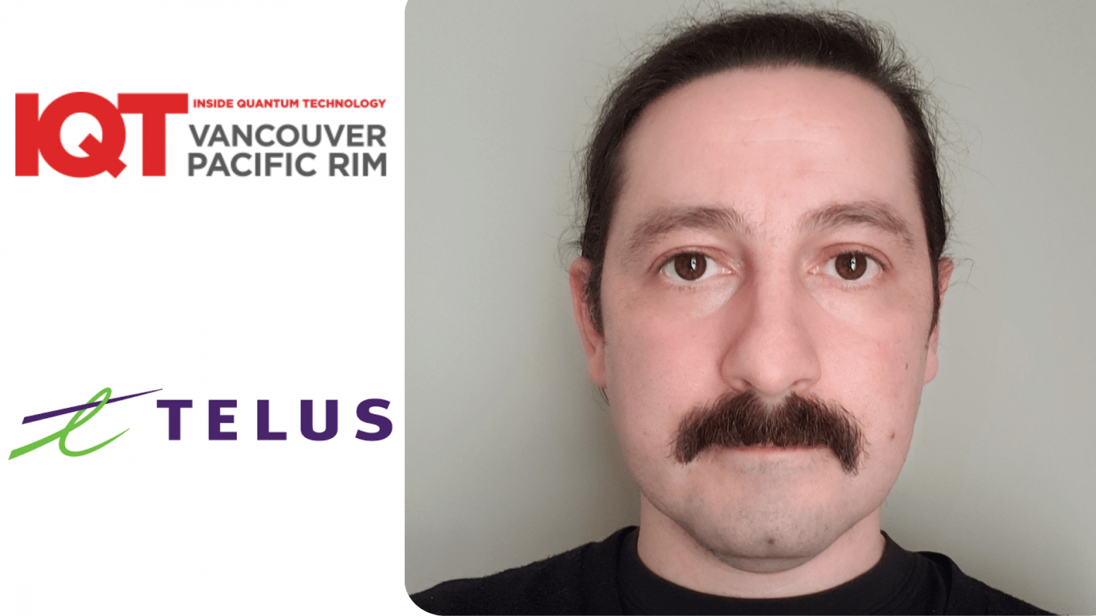 Ilijc Albanese, TELUSe vaneminsener, on IQT Vancouveri/Vaikse ookeani piirkonna kõneleja 2024. aasta konverentsil.