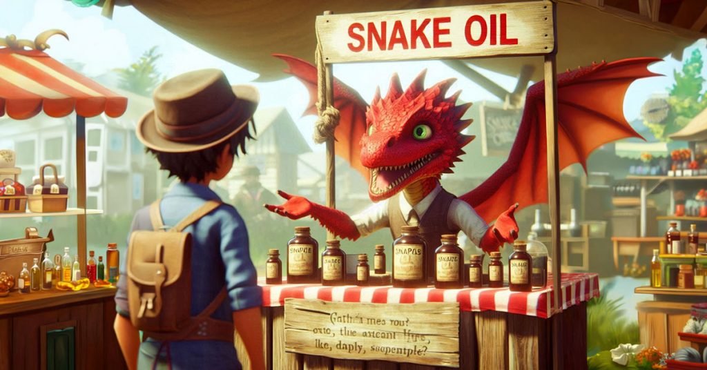 Snake oil for sale!